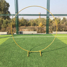 Charger l'image dans la galerie, Iron Circle Wedding Arch Props Background Decor Single Arch Shelf Outdoor Lawn Wedding Flower Door Rack Party Decoration Frame