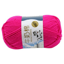 Charger l'image dans la galerie, 10Pcs=500g natural silk milk cotton yarn thick yarn for knitting baby wool crochet yarn weave thread