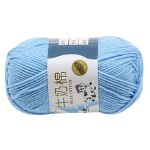 Charger l'image dans la galerie, 10Pcs=500g natural silk milk cotton yarn thick yarn for knitting baby wool crochet yarn weave thread