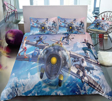 Charger l'image dans la galerie, 3D Cartoon Bedding Suit Fortnites Quilt Cover Fortress Night Printed Bed Spead Child Bedroom Bed Duvet Cover Bedclothes 3pcs Set