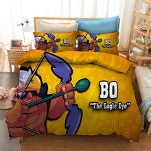 Charger l'image dans la galerie, Bedding Set Brawls Cartoon Stars Anime Figure Quilt Cover Pillowcase Kid Child Room Bedclothes Bed Spead Duvet Cover 3Pcs Suit