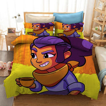 Charger l'image dans la galerie, Bedding Set Brawls Cartoon Stars Anime Figure Quilt Cover Pillowcase Kid Child Room Bedclothes Bed Spead Duvet Cover 3Pcs Suit