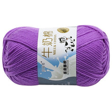 Charger l&#39;image dans la galerie, 10Pcs=500g natural silk milk cotton yarn thick yarn for knitting baby wool crochet yarn weave thread
