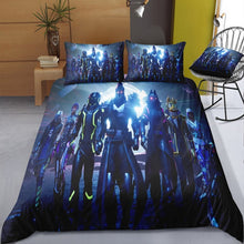 Charger l&#39;image dans la galerie, 3D Cartoon Bedding Suit Fortnites Quilt Cover Fortress Night Printed Bed Spead Child Bedroom Bed Duvet Cover Bedclothes 3pcs Set
